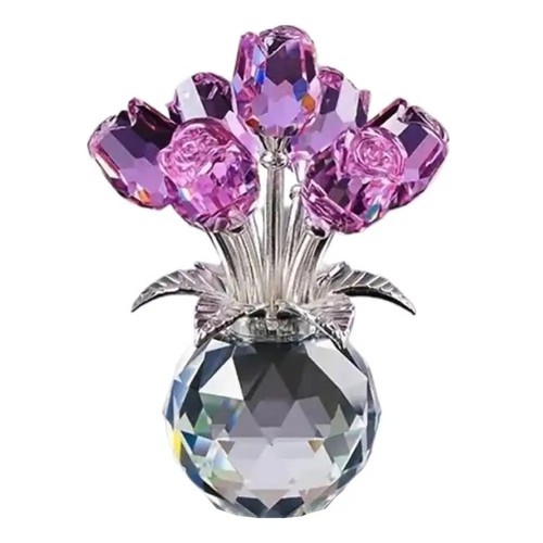 Crystal gemstone rose - crystal, flower