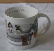 Cooskmart Curious Dogs Barrel Mug