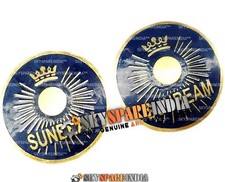 Petrol Fuel Tank Blue Brass