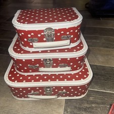 Toy Suitcase - Red with white