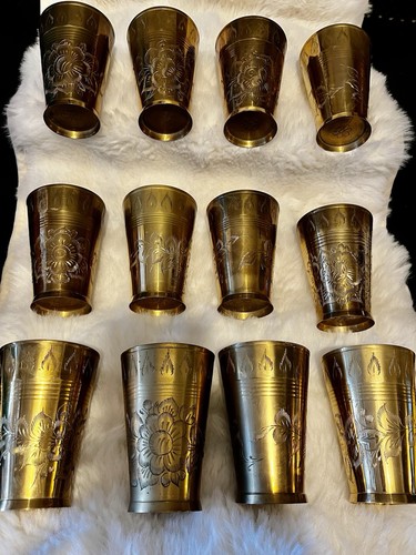Vintage indian brass lassi - vintage,