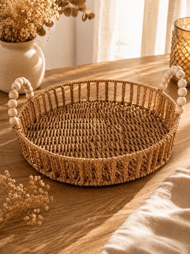 Hyacinth round tray autumn - hyacinth,
