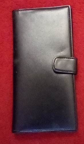 Black wallet card holder with - black,