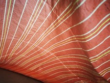 100% pure real silk orange