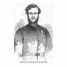 Sergeant James McCallum of the Royal Artillery - Antique Print 1856