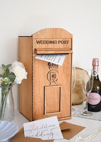 Customisable wedding post box - customisable,