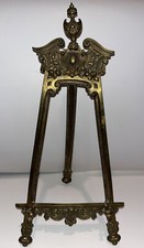 Antique brass easel - antique, w/