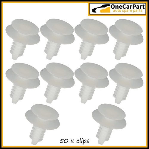 Panel trim clip x50 white - panel,