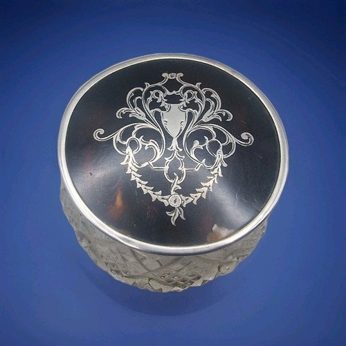 Sterling silver cut glass - silver, &