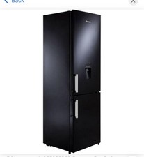 Fridgemaster Freestanding Frost Free Fridge Freezer Black Slim
