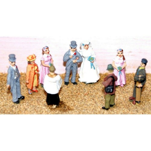 Painted white wedding scene - scene, 8