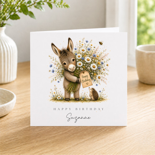 Personalised donkey birthday - personalised,