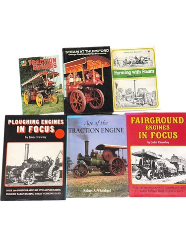 Lot steam engine books - steam,