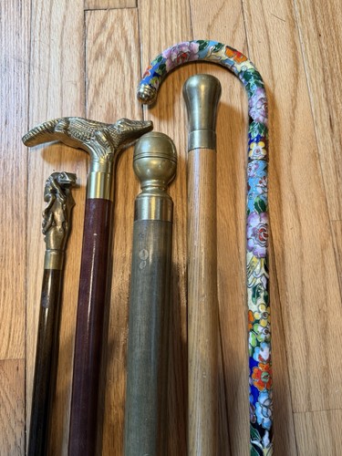 Lot unique walking canes - 5,