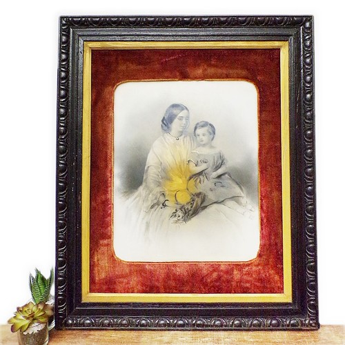 Antique framed victorian - antique,