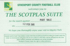Ticket - Stockport County v