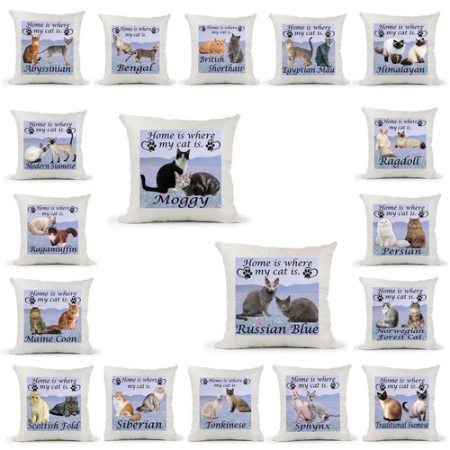 Cat cushion cover - cat,
