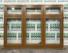 GOLDEN OAK CASEMENT WINDOW FLUSH EXTERNAL BROWN EXTERIOR WOODGRAIN EFFECT USED