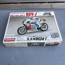 Kyosho 1/8 Suzuki RGV RC Motorcycle Kit very rough shell but all works 