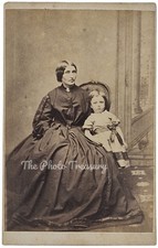 CDV MOTHER & CHILD, LOVELY PHOTOGRAPH, G. PEVERELLI, LORD STREET, LIVERPOOL