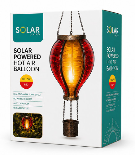Solar powered hot air balloon - hot,