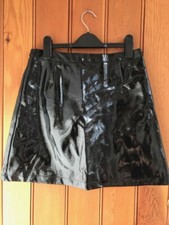 primark patent black faux