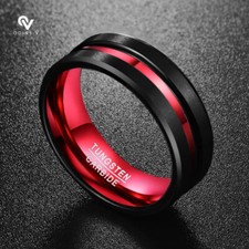 8mm Men Women Couple Tungsten