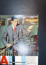 Old Acrilan Wool Suits Trousers G E C Domestic Appliances Cooker 1958 20th