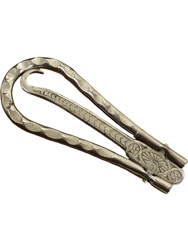 Antique silver button - antique,