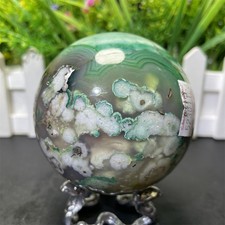 1.2LB 2.9" Green Flower Agate