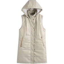 ZARA Longline Quilted Gilet