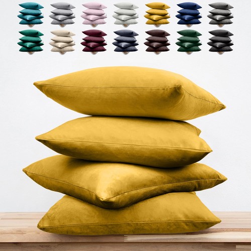 Luxury crushed velvet cushion - crushed,