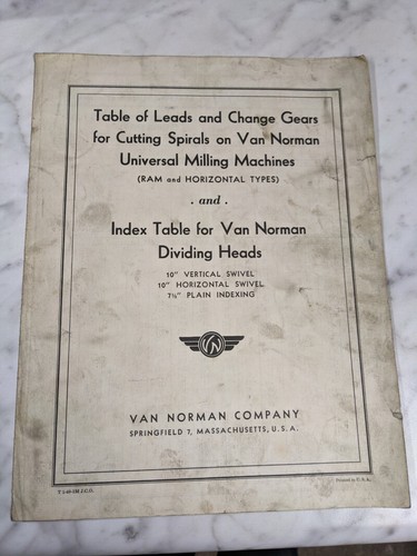 Van norman table leads - norman, &