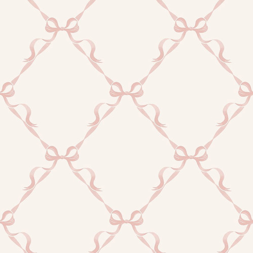 Tied with bow damask - with,