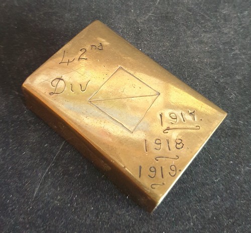 Ww1 british army trench art - british,