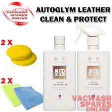 AUTOGLYM LEATHER CLEANER AND BALM- LEATHER CLEANING SET- FEEDER- REJUVENATOR KIT
