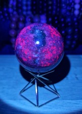 Ruby kyanite crystal sphere - ruby,