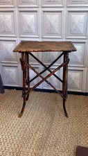 BAMBOO SIDE TABLE LATE VICTORIAN/EARLY EDWARDIAN