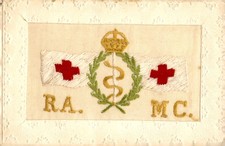 Silk Embroidered WWI Postcard