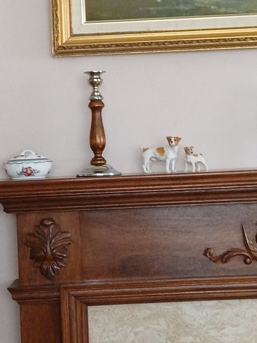 Pair 1940s wooden and - a,