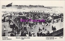 Co Durham Postcard - Bygone South Shields Beach and Fun Fair c1897 - RS39759