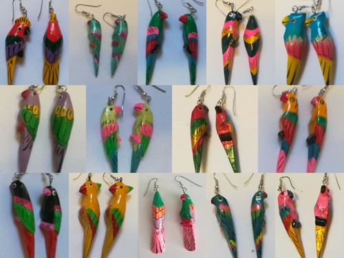 Fancy hand painted parrot - fancy, a1