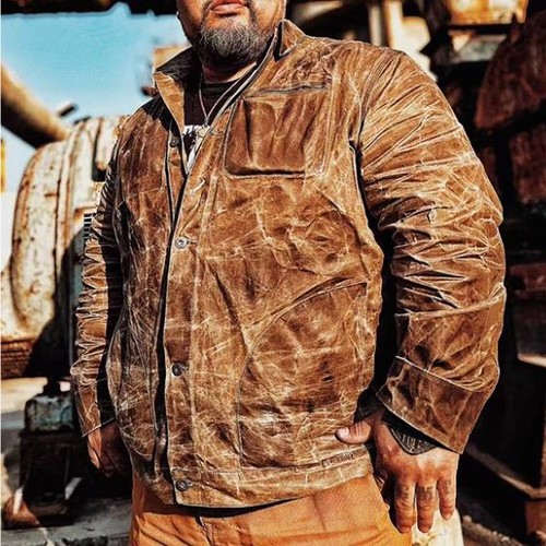 Men plus size waxed canvas - plus,