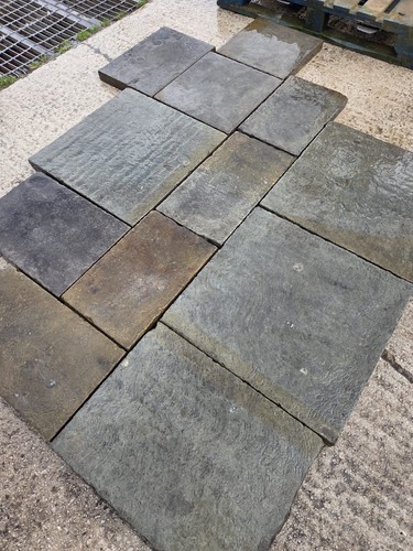 Reclaimed yorkstone flags