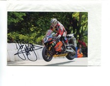 Isle of Man TT John McGuinness Autographed postcard
