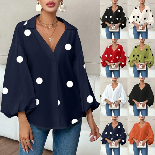 Ladies blouse polka - ladies, dots