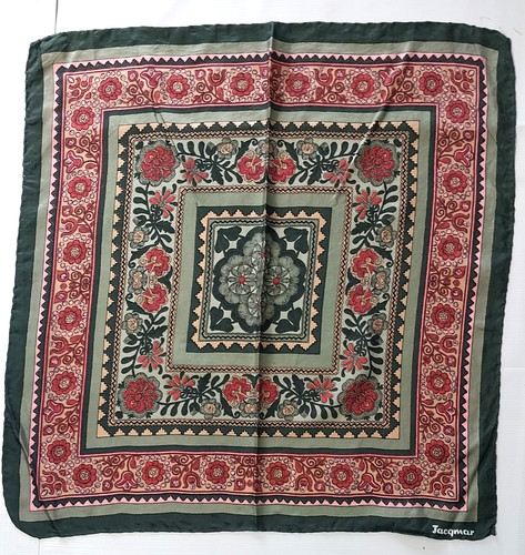 Jacqmar silk scarf vtg - scarf.,
