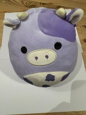 Squishmallows Bubba Cow 7.5" Purple Spotted Cow 