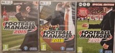 Football Manager 2015, 2016 & 2017 - Special Edition - 3 x PC Games PC/MAC/LINUX