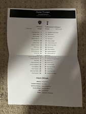 Arsenal v Tottenham Hotspur